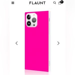 Neon Pink SQUARE iPhone 13pro Case.  New in box!